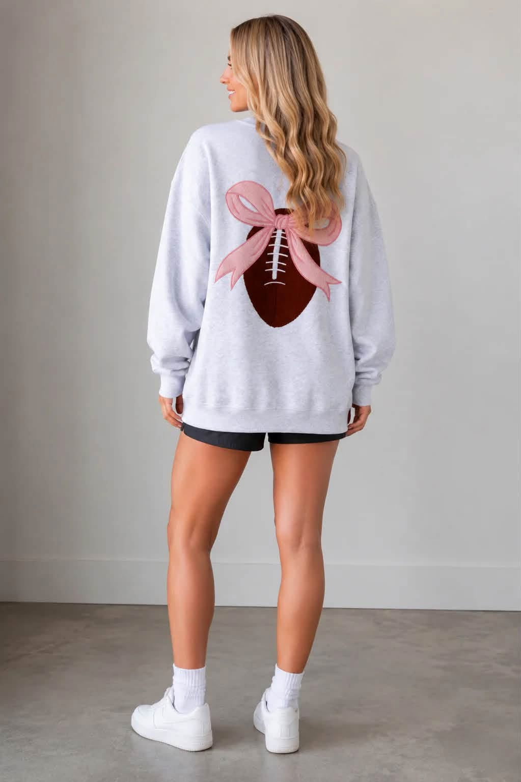 Football Embroidered Crew