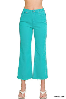 Frayed Bootcut High Rise Jeans Zenana New *multiple colors* RTS