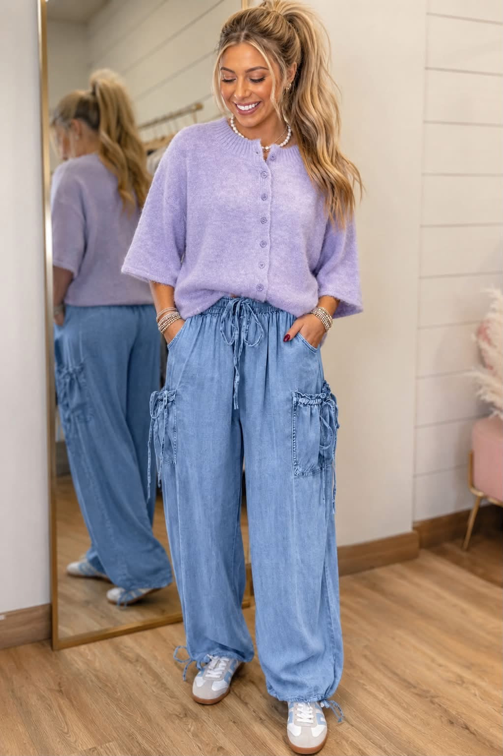 OOTD purple sweater & jeans